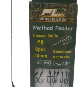 Haczyki z przyponem do Method Feeder z Igłą 8