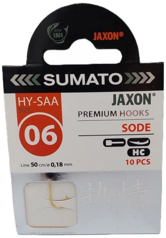 HACZYKI Z PRZYPONAMI SUMATO jaxon SODE 6 ZŁOTE