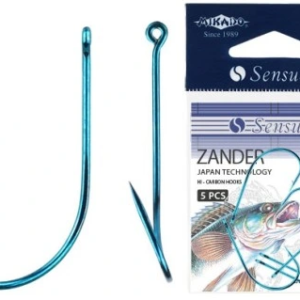MIKADO HACZYKI SENSUAL ZANDER 4/0 NIEBIESKIE 5szt