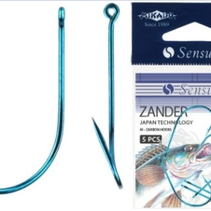 MIKADO HACZYKI SENSUAL ZANDER 4/0 NIEBIESKIE 5szt